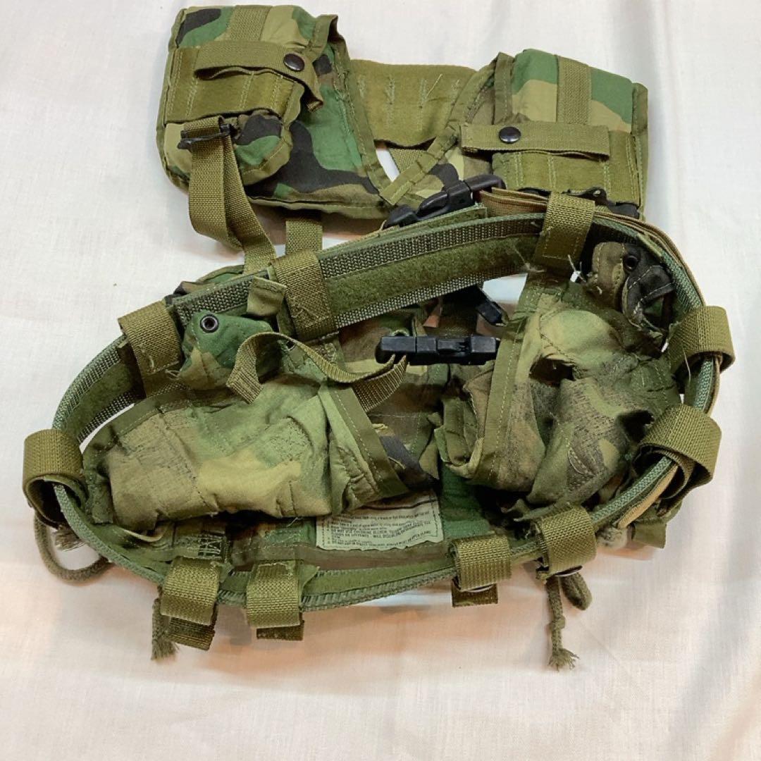 米軍 タクティカル ロードベアリングベスト ウッドランド M/L ベルト付