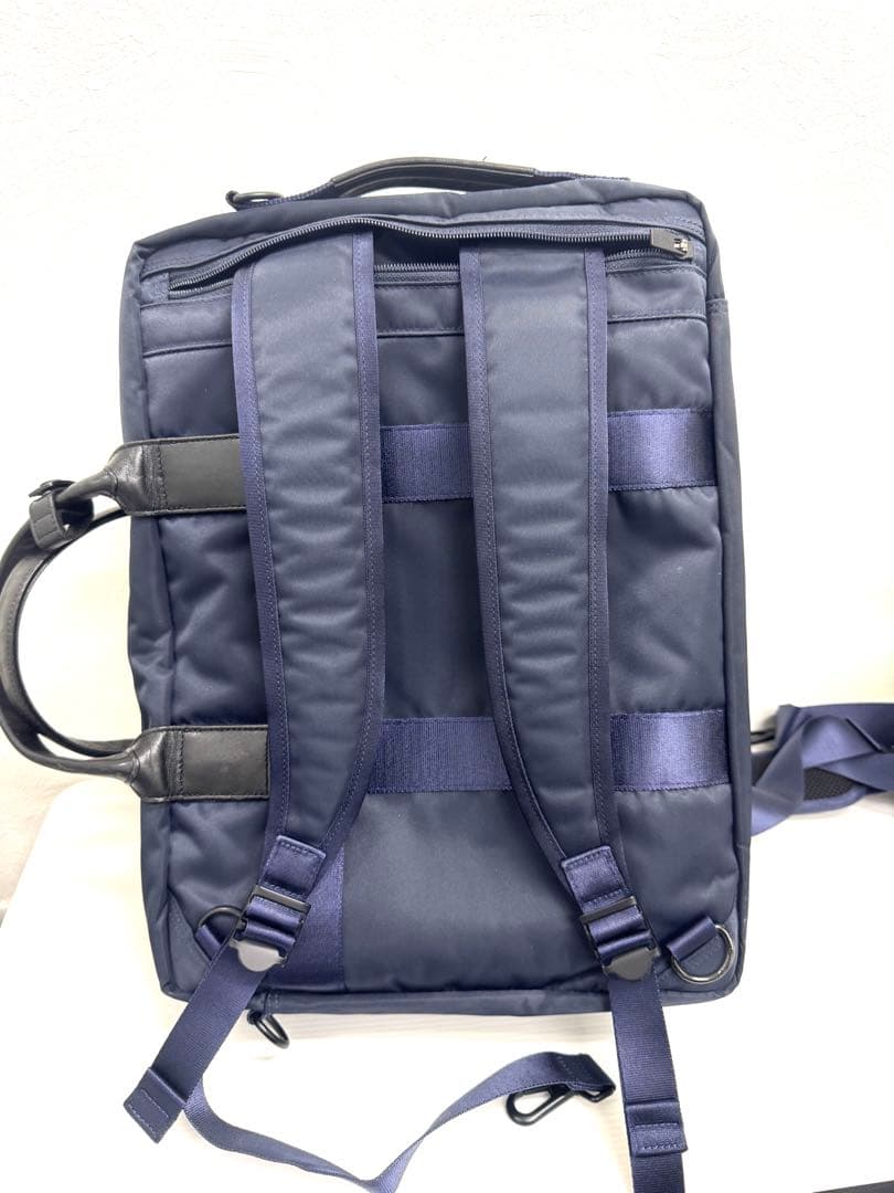 【美品 】PORTER TIME タイム 3WAY ネイビー ビジネスバッグ