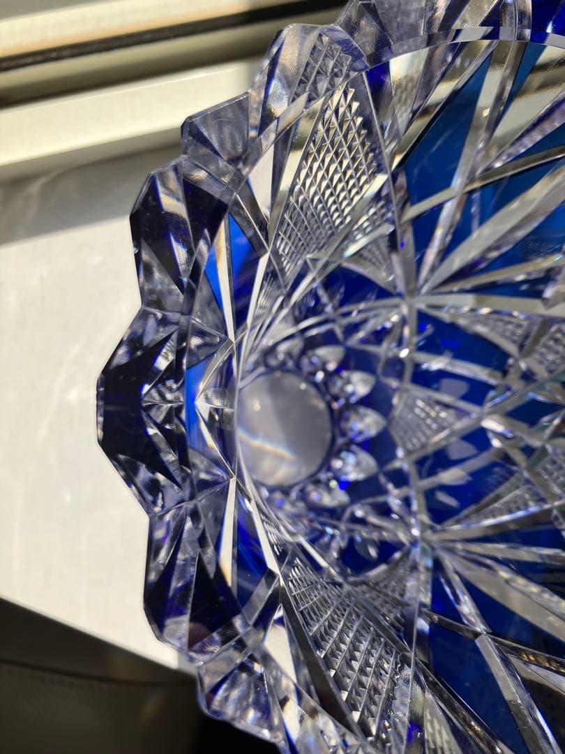 昭和レトロ 江戸切子 花器 花瓶