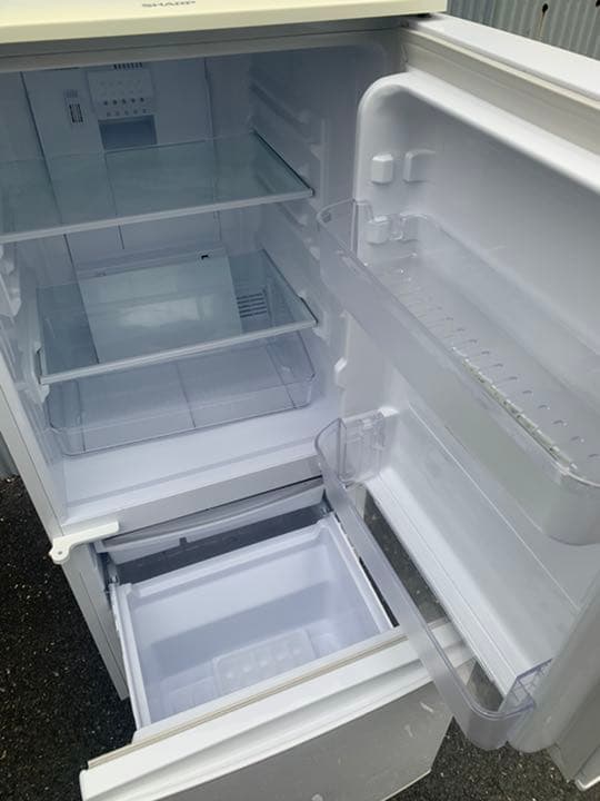 清掃済み SHARP シャープ 冷蔵庫 SJ-D14A-W 2015年 137L
