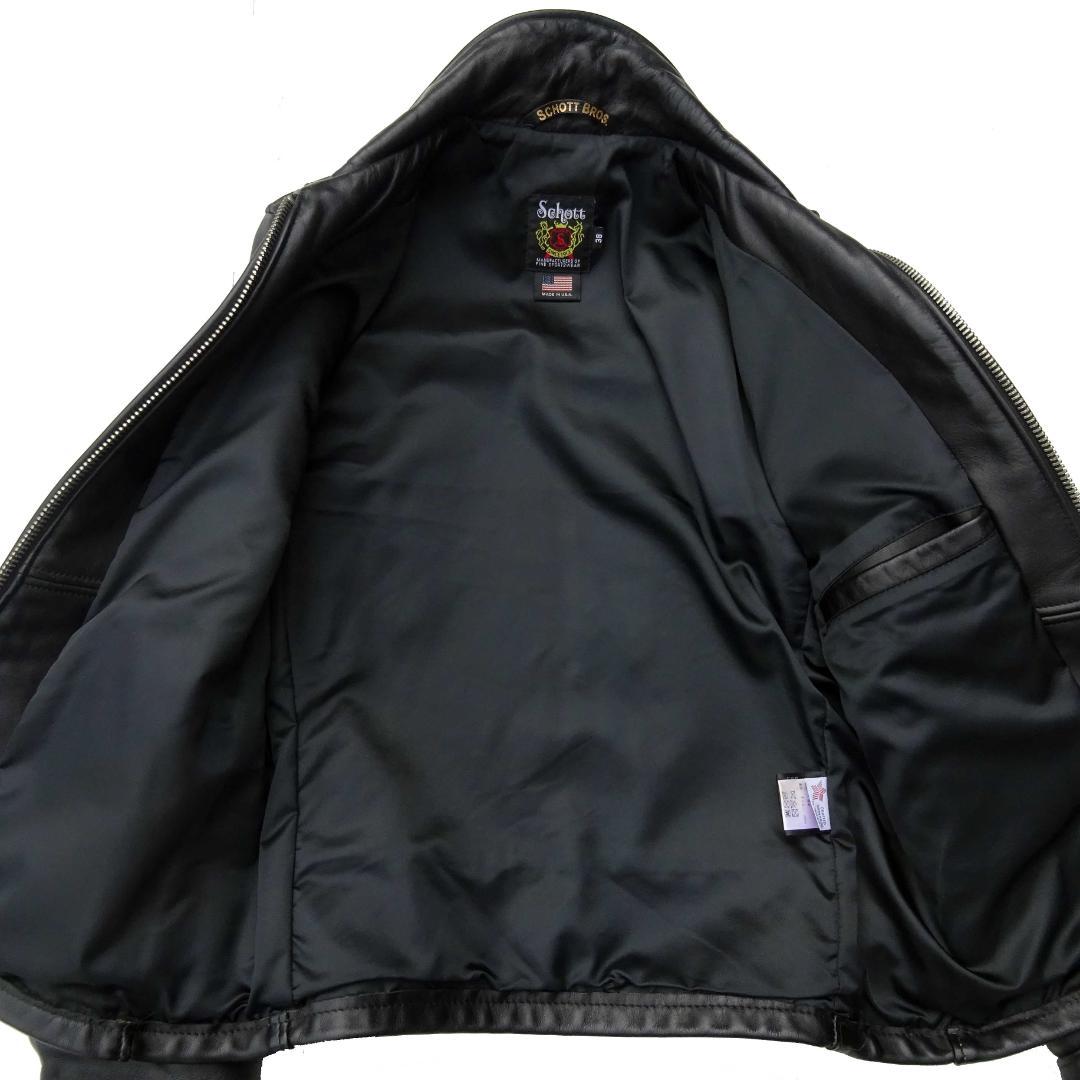 米国製Schottショット103USトラッカー7209シングルライダース38牛革