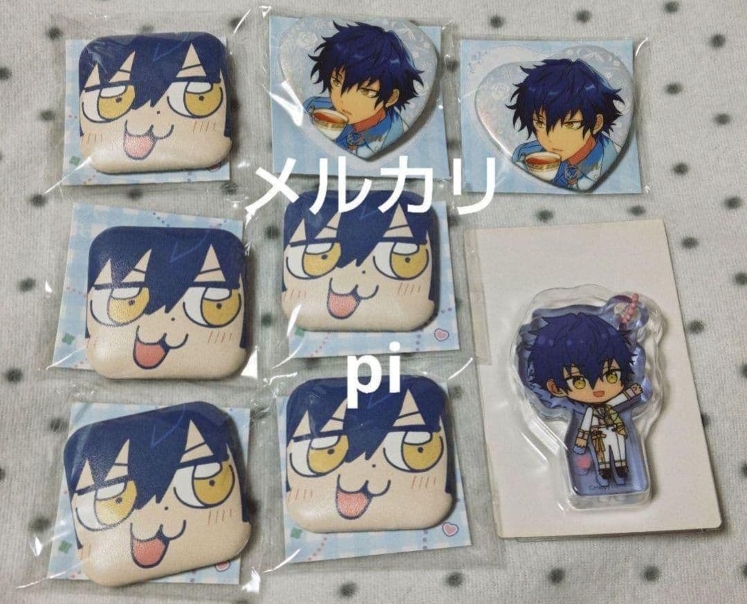 あんスタ ぶくスタ萌顔缶バッジ ハート缶バッジ 漣ジュン セット