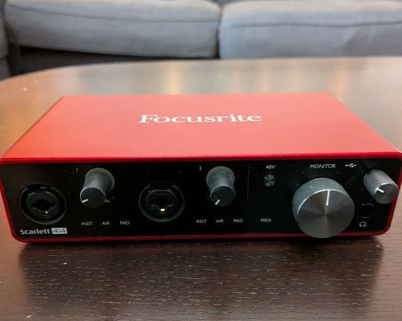 Scarlett 4i4 3rd gen オーディオインターフェイス