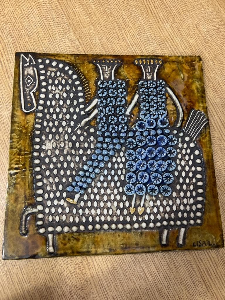 LISA LARSONリサラーソン UNIK Ryttsre 陶版 乗馬 北欧