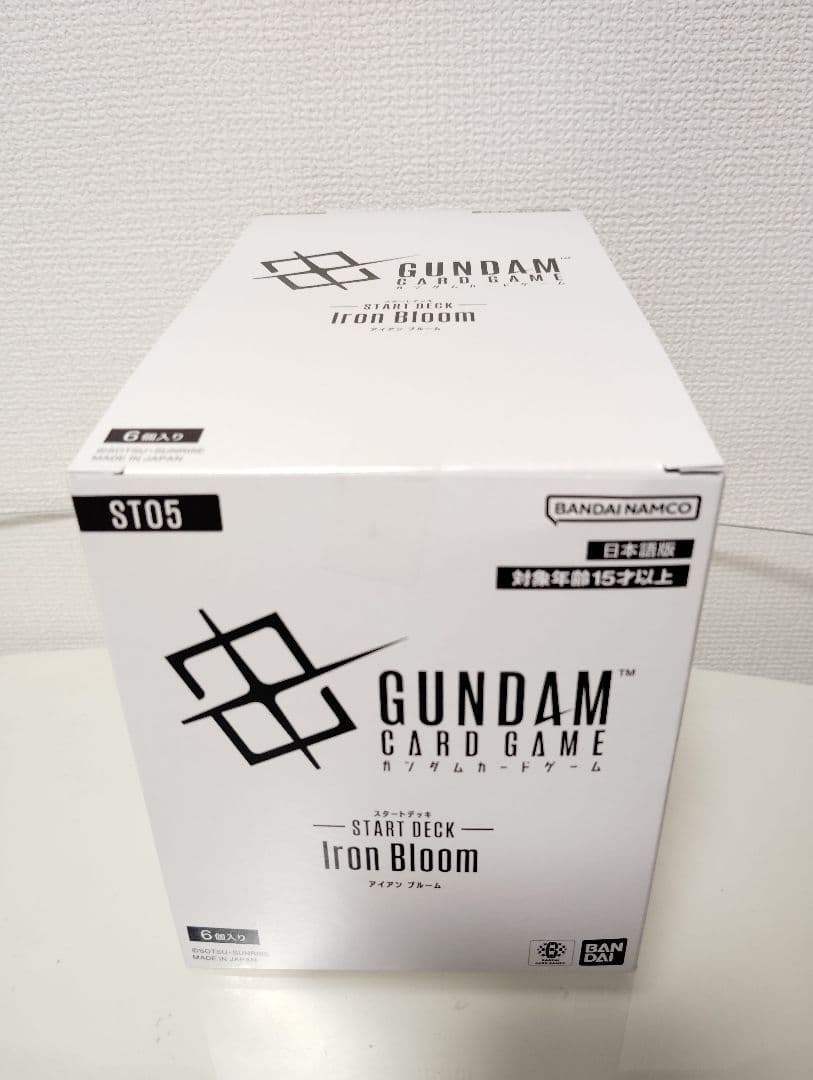 ガンダムカードゲーム　iron bloom 未開封６箱入りカートン