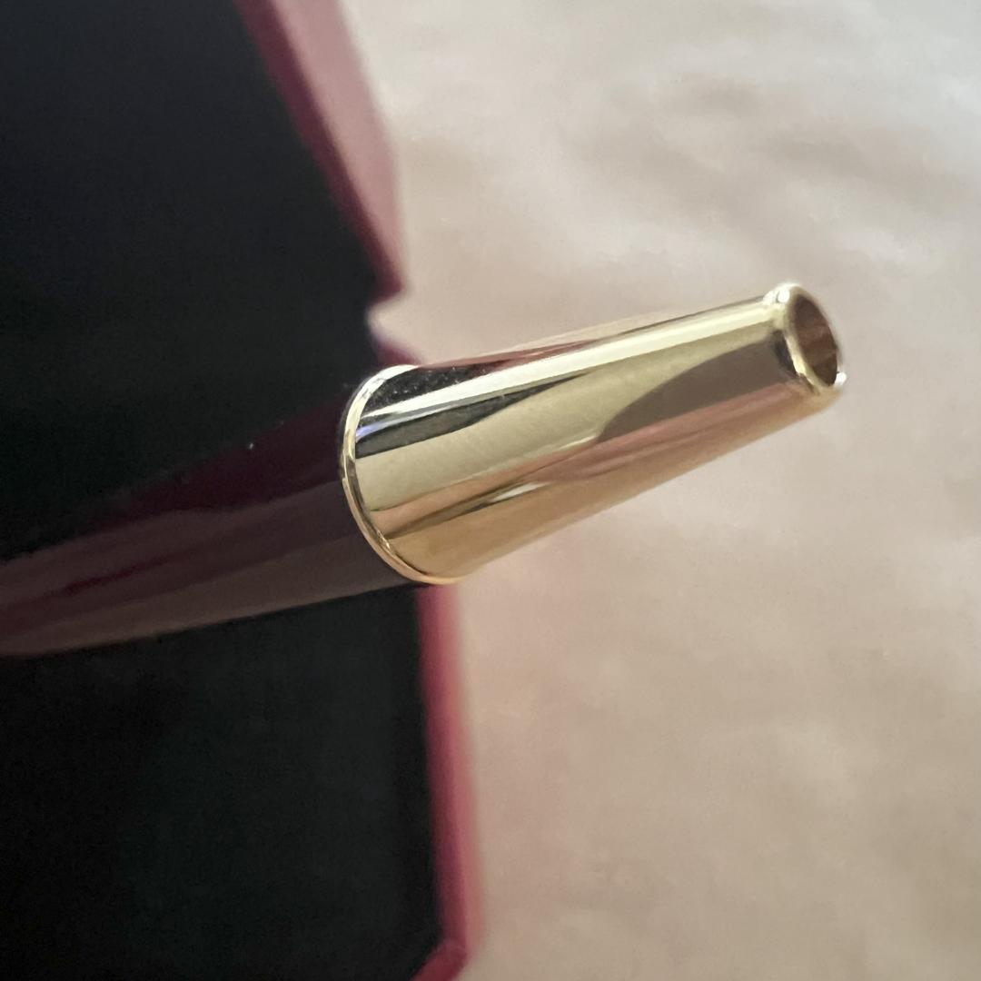【美品】Cartier 　カルティエ　サントス ボールペン　ボルドー色