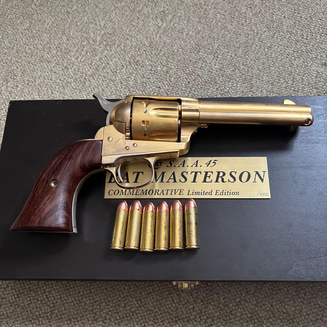 マルシン Colt SAA コルトバットマスターソンモデル 木箱入カートリッジ付