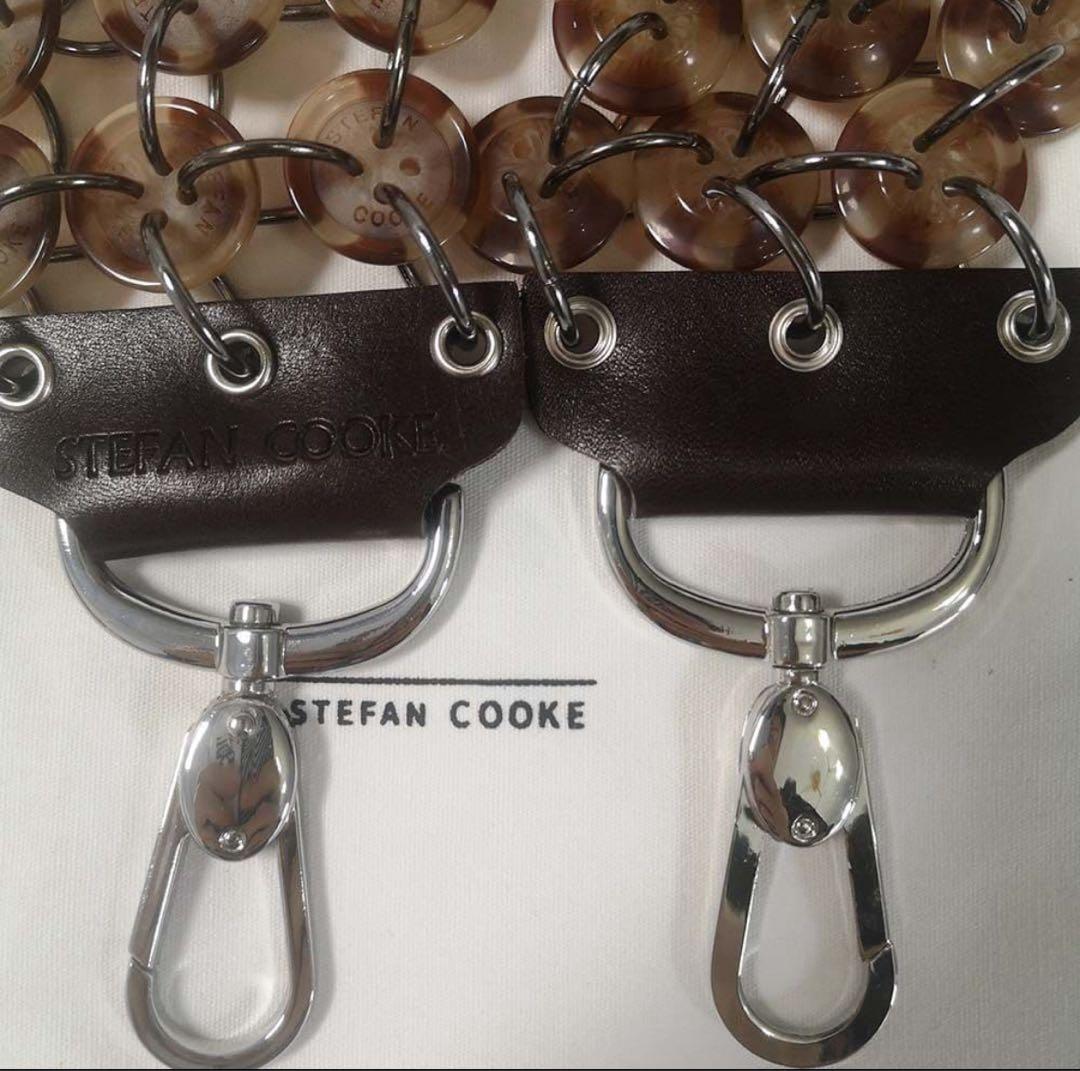 値下げ可 希少！！ ボタンストラップ バッグ　チェーン