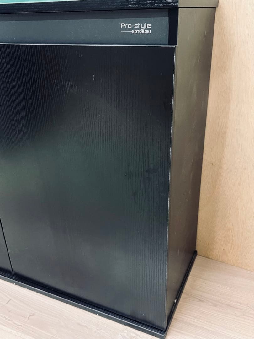 900×300×300㎜オールガラスオーバーフロー水槽セット　ブラック/ブラック