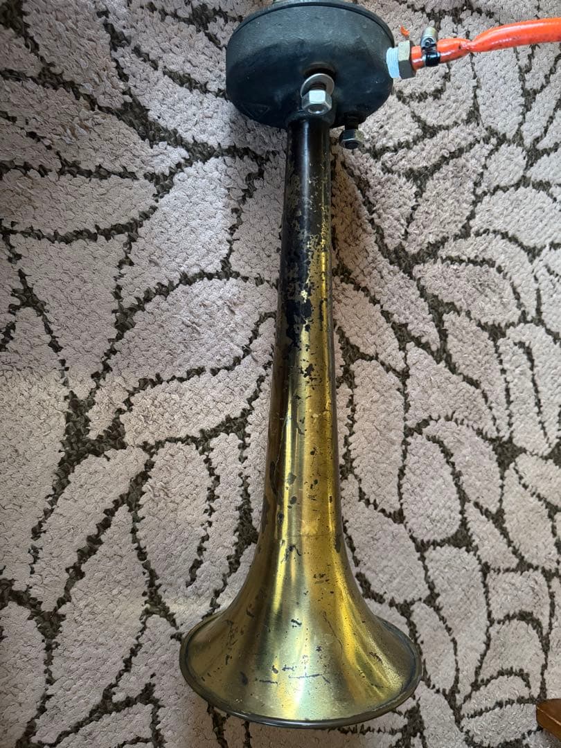 電車ラッパ　金属製汽笛