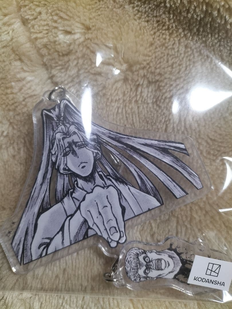 覇世川左虎 忍者と極道 生首チャーム 左虎&右龍リバーシブル キーホルダー 忍極