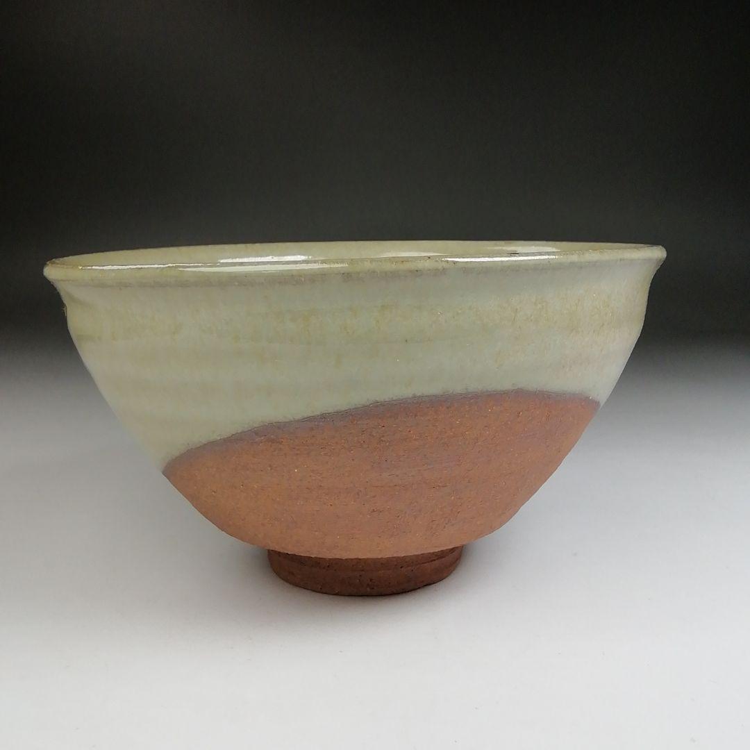 Ｔ９５１　茶碗　『南天の絵』『灰釉　茶碗』『加藤春永 造』　共箱　抹茶碗　茶道具