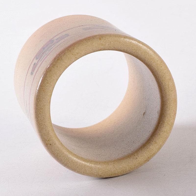 茶道具　赤膚焼　赤膚山元窯　七代　古瀬堯三昨　奈良絵　蓋置　共布共箱　V8206