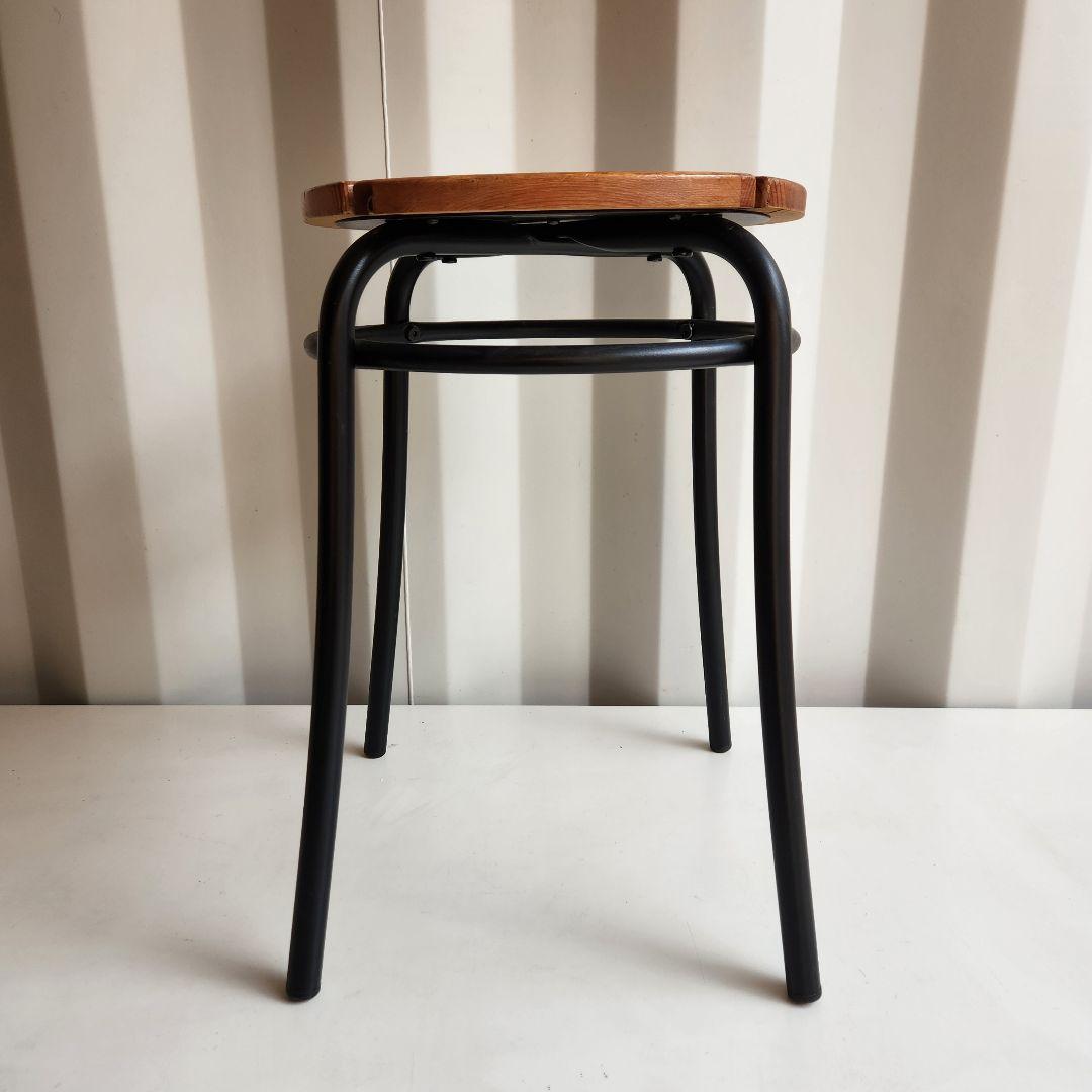 廃盤　希少モデル　IKEA AGNE スツール　椅子　パイン無垢材