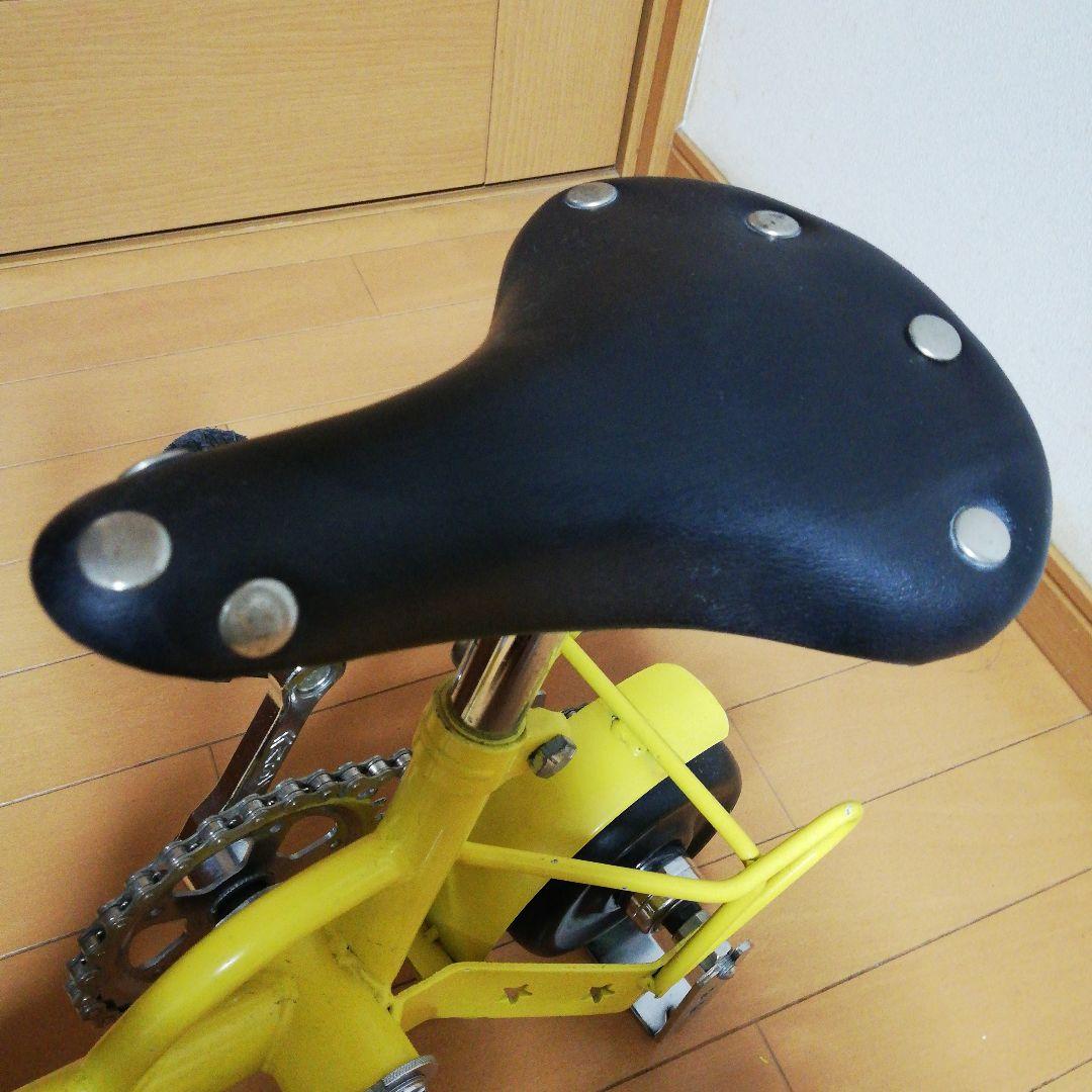 限定お値下げミニサイクル　まめチャリ　イエロー　ミニ自転車 NEHAO