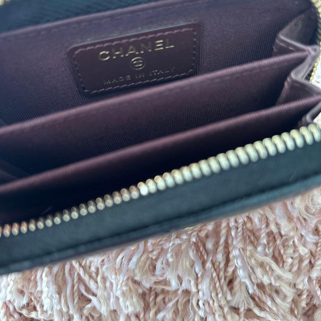 CHANEL 正規品　マトラッセ　ゴールド金具パース　ケース小銭入れ