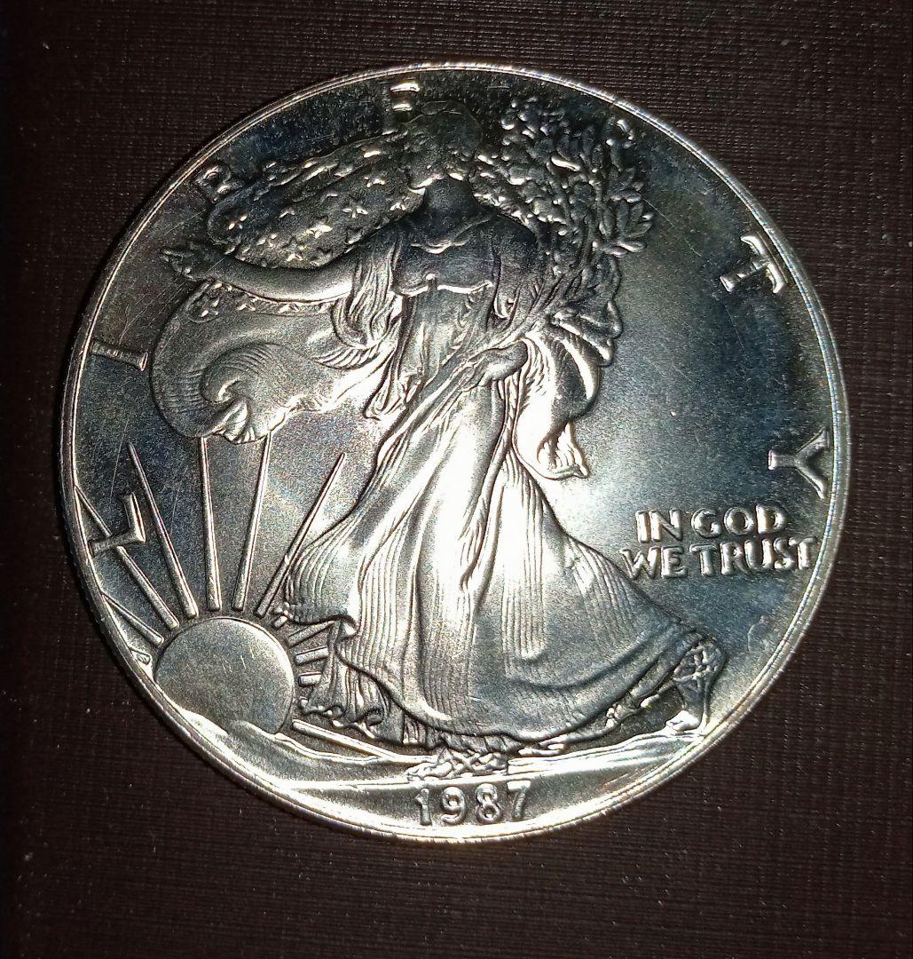 1987年1988年 アメリカ・ シルバー ・ イーグル 銀貨1オンス2枚セット