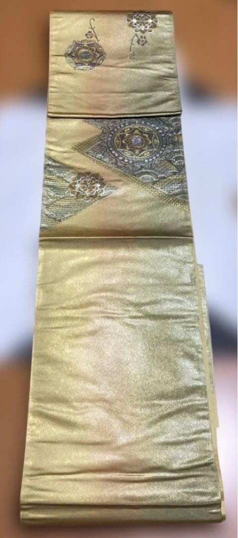 東京 さが美 袋帯 金色・銀色