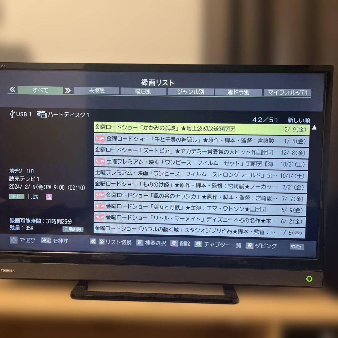 東芝テレビ、録画レコーダー、テレビボード