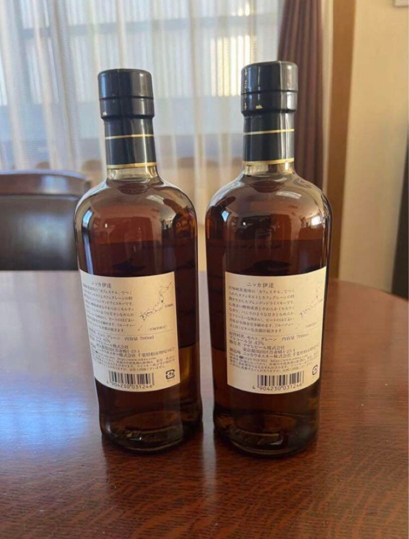 ニッカ 伊達 ウイスキー ２本 700ml 未開封 宮城峡蒸溜所 限定