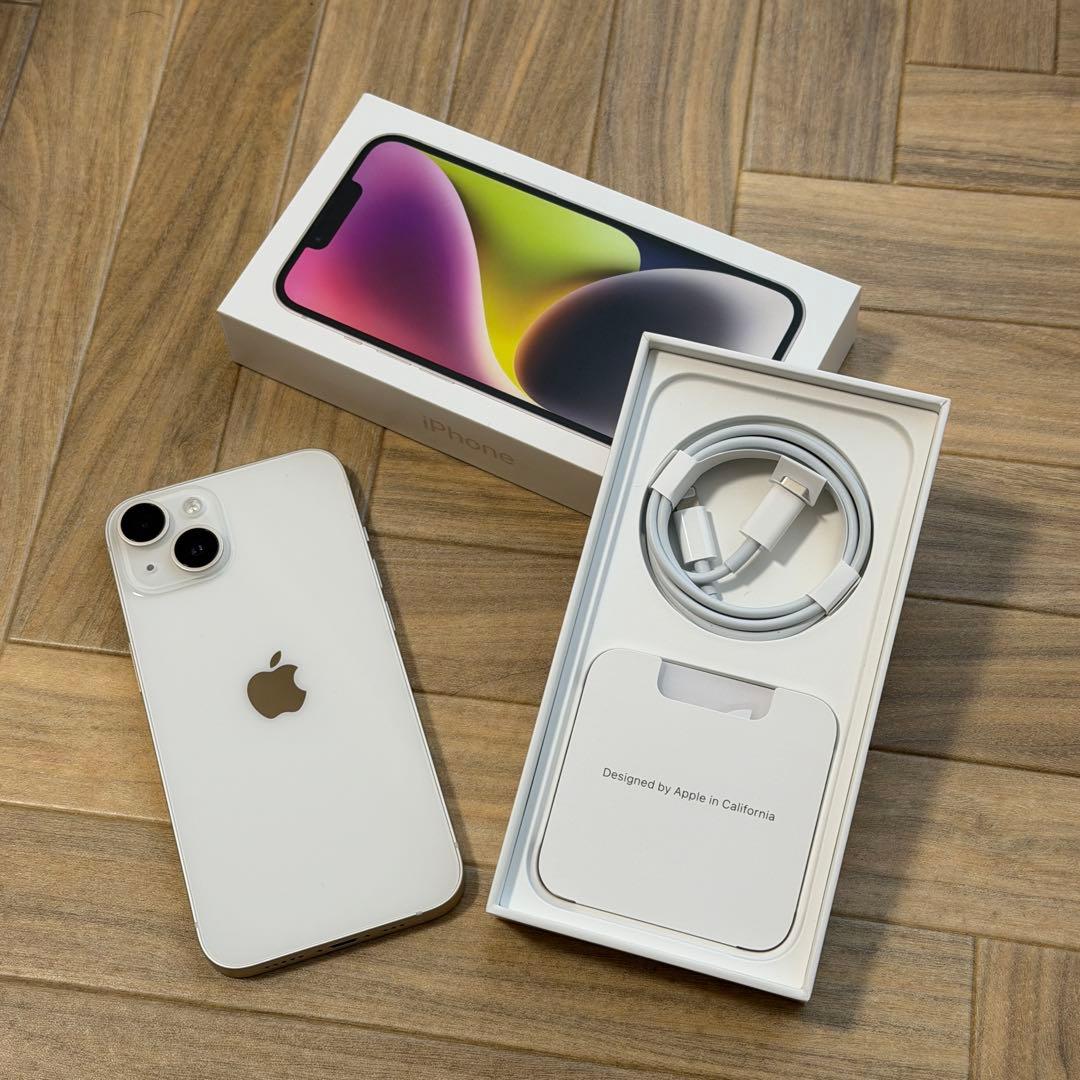 iPhone14 512GB スターライト SIMフリー 動作確認済　ホワイト