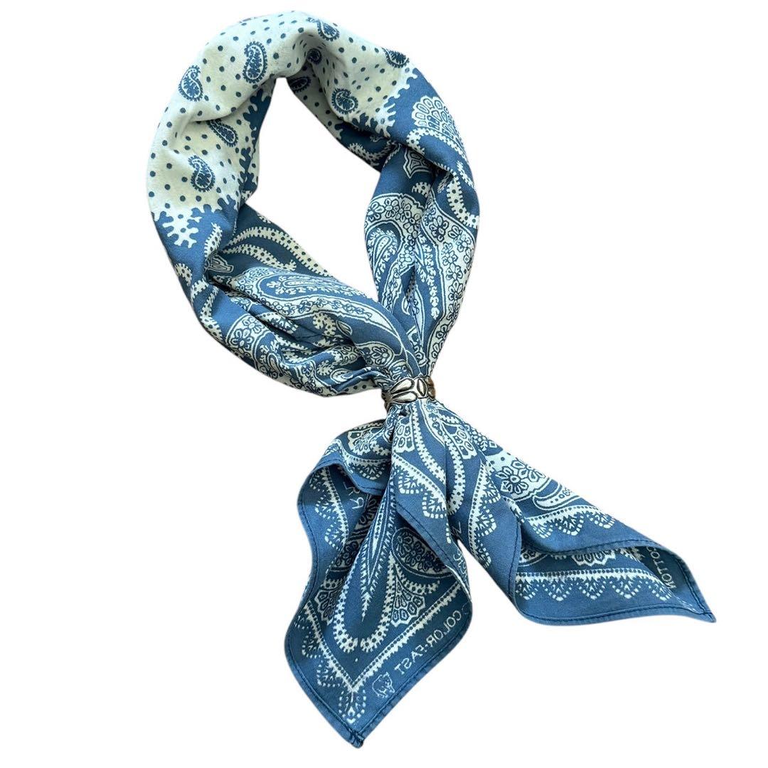 初期【RRL】ペイズリー柄　インディゴバンダナ