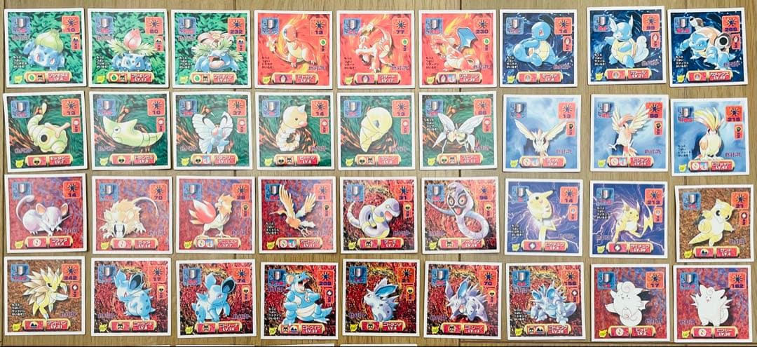 ポケモン アマダ最強列伝 ノーマルシール コンプリート ミュウケース付き 151