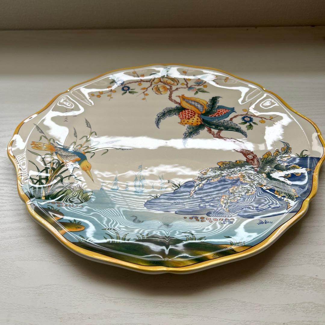 GIEN ジアン　カリブ　廃盤　レア　ケーキプレート　未使用　フランス　皿