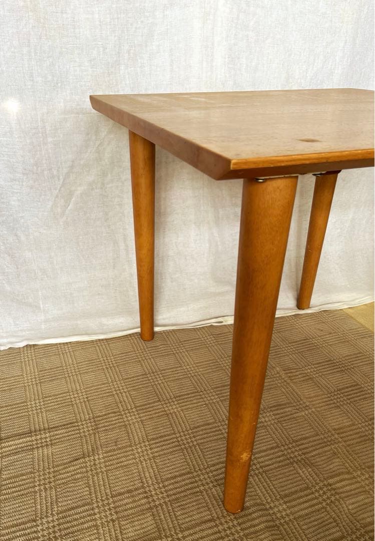 【アンティーク】北欧レトロ 天然木 ダイニングテーブル コーヒーテーブル 古家具