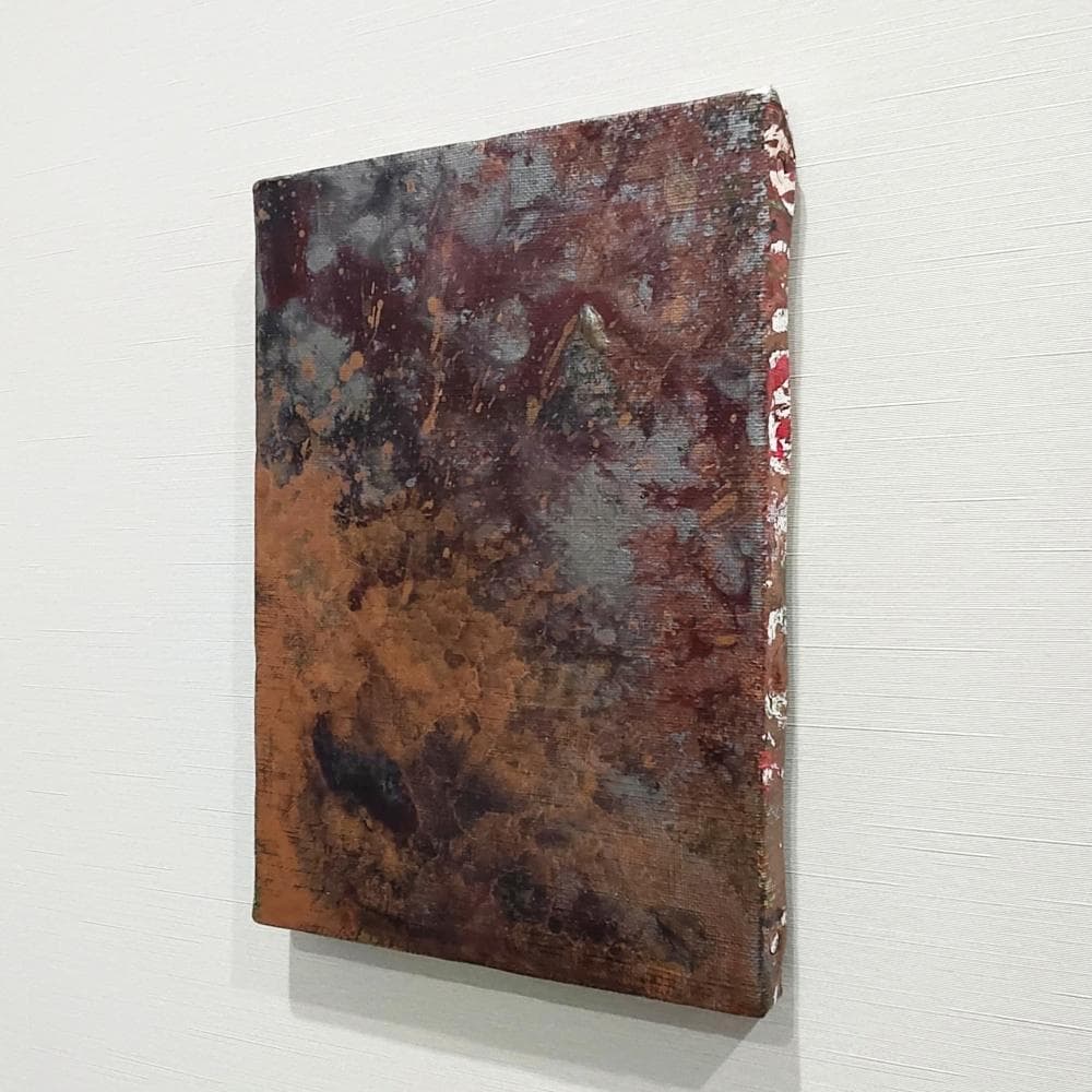 内野隆文　絵画　SM（サムホール）抽象画　現代美術　アート作品　キャンバス　真作