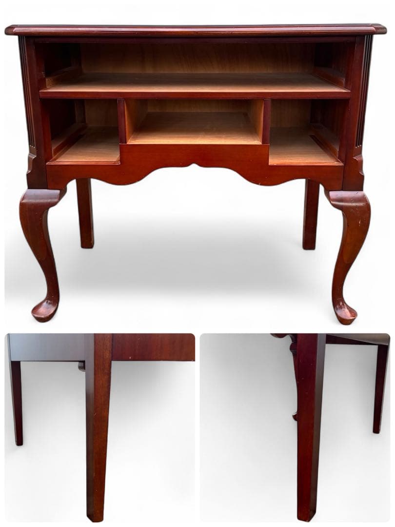 IDC大塚家具 コンソール テーブル 猫脚 アンティーク マホガニー 英国 鏡台