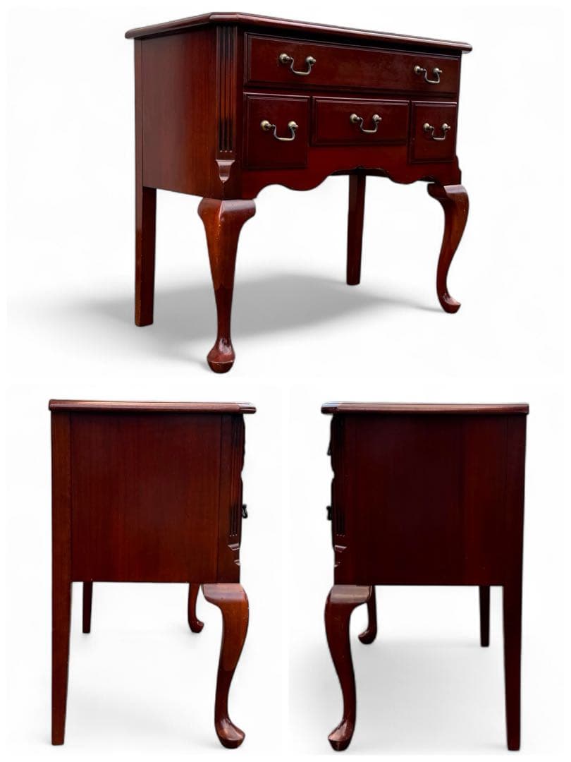 IDC大塚家具 コンソール テーブル 猫脚 アンティーク マホガニー 英国 鏡台