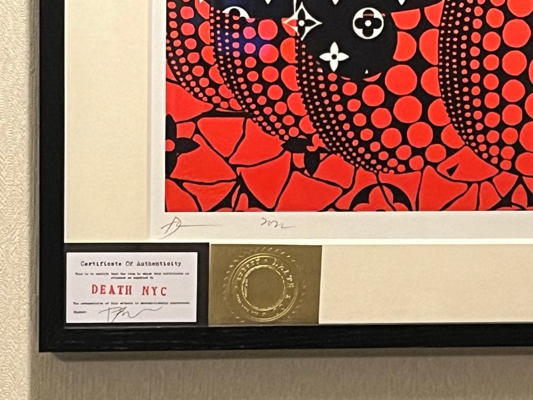 DEATH NYC ／FELIX／草間彌生／HELLO KITTY 【額装付き】