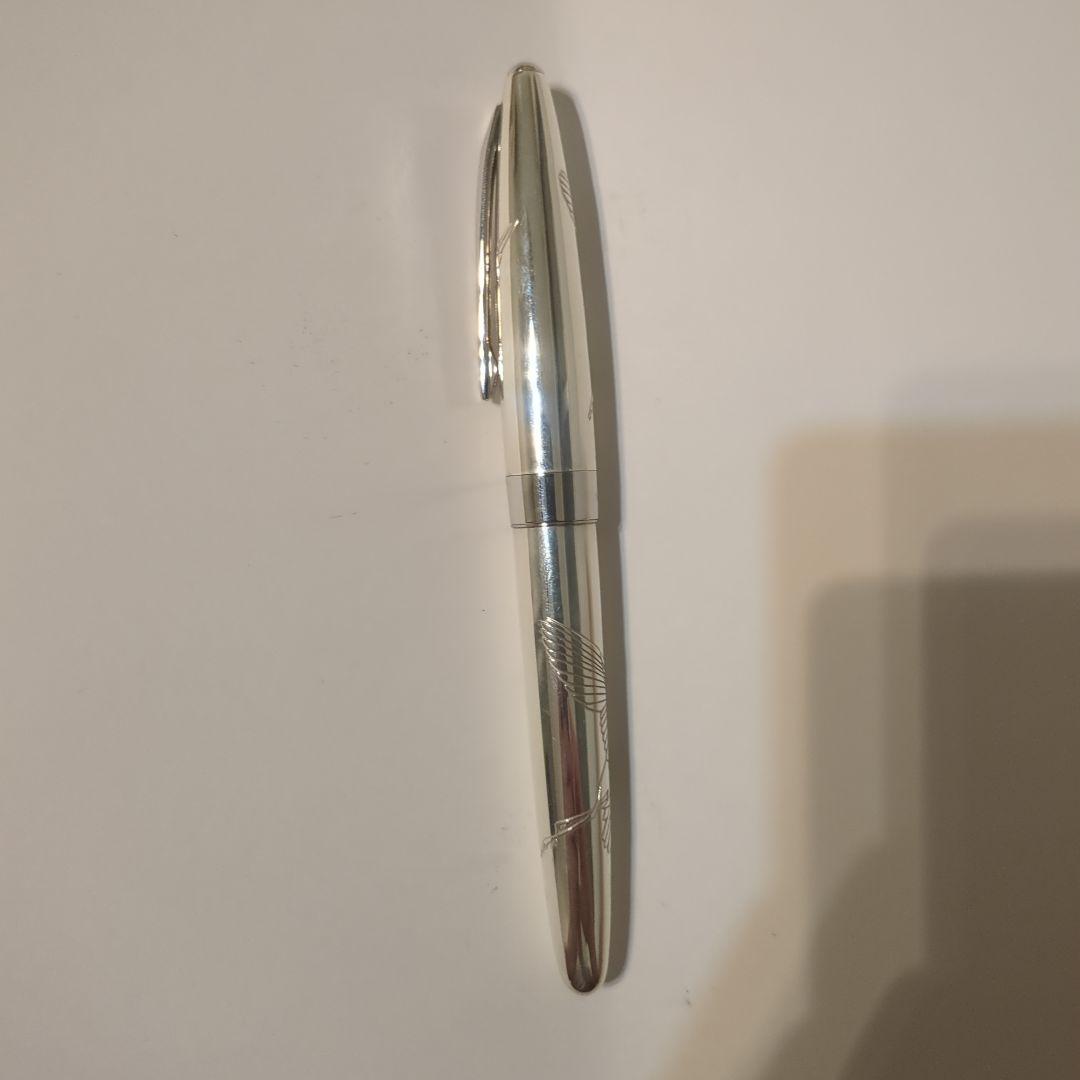 パイロット　シルバーン　鶴　硬　細字　18金750