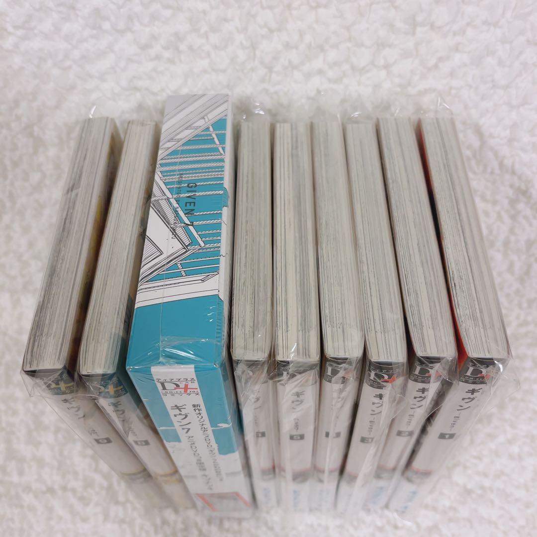 ギヴン　コミックス　漫画　1〜9巻　全巻セット　未読品　DVD付き