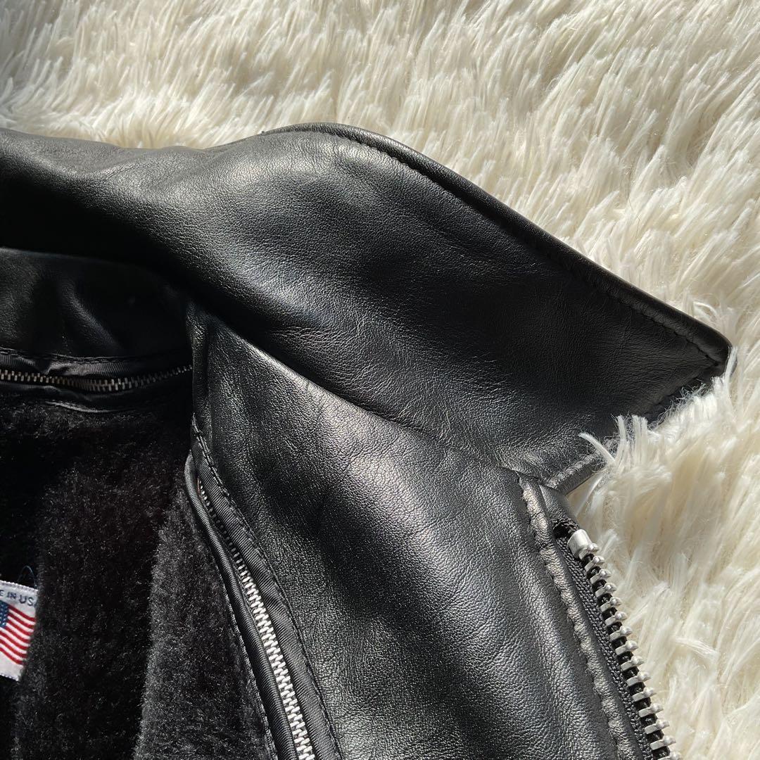 美品✨schott 642 レザージャケット　シングルライダース　USA製 40