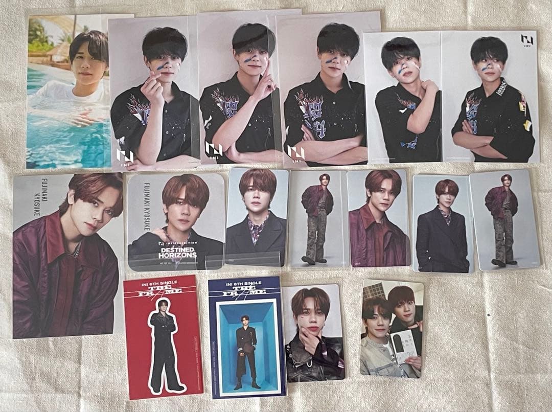 INI 藤牧京介 グッズ まとめ売り アクスタ トレカ ネームプレート など