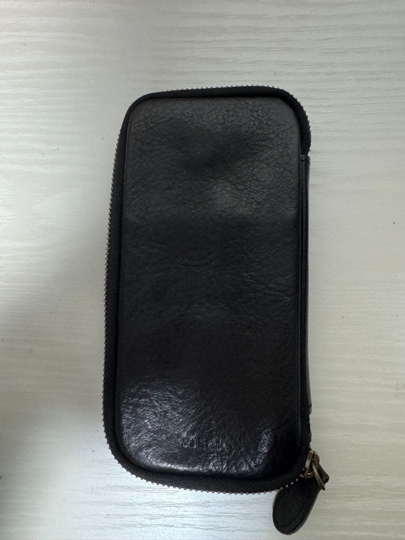 【おまけ付】&Liebe ジップペンケース ブラック　アンドリーベ