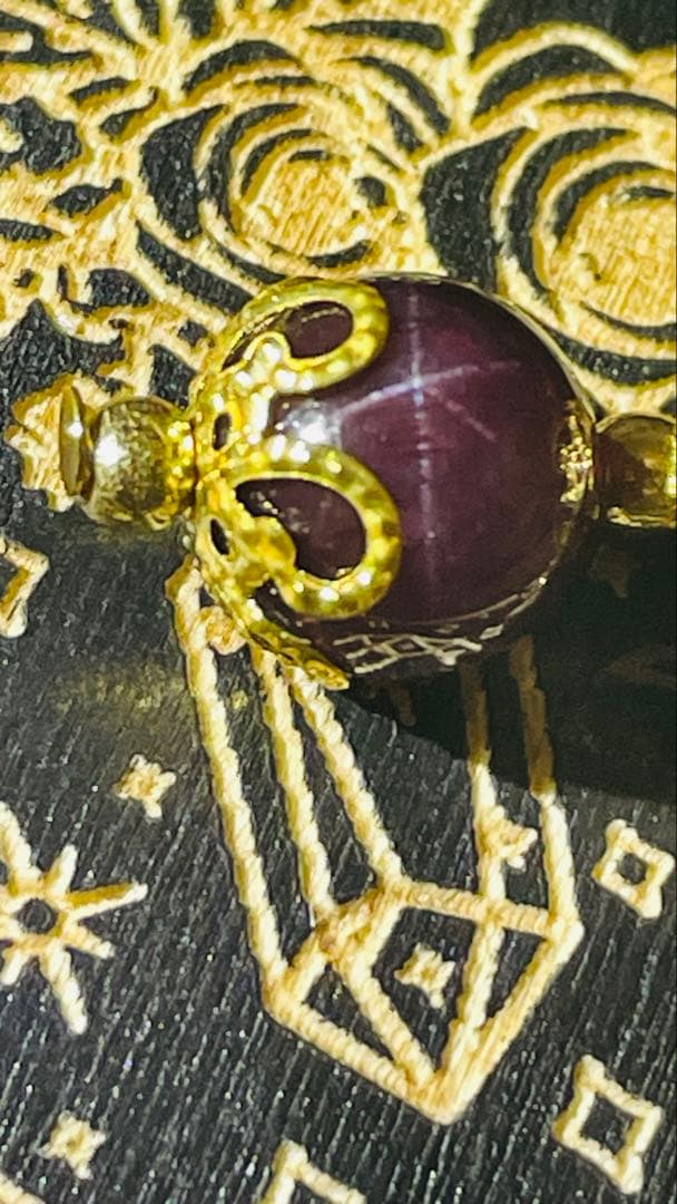 桃蓮玉 紫アゲハ ミサンガ✨