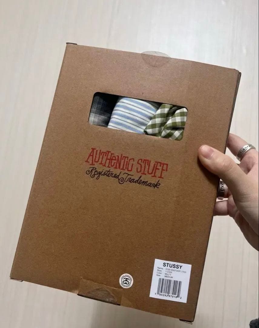 新品未使用　STUSSY BOXER SHORTS 3 PACK Mサイズ