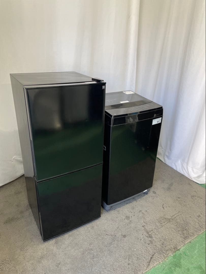 一人暮らし　冷蔵庫　洗濯機6㌔　ニトリ　設置無料　単身セット　黒　綺麗　安い