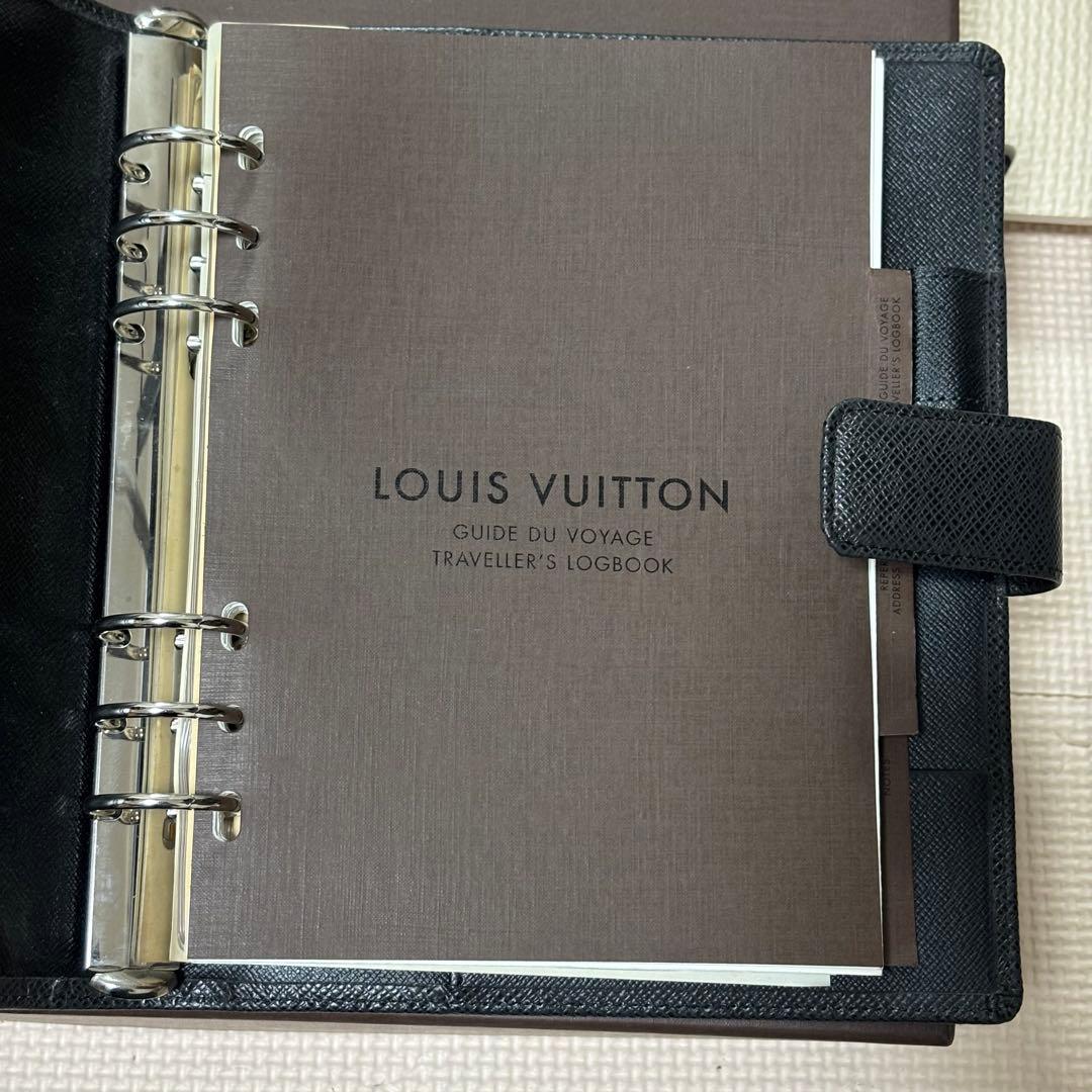 ルイヴィトン タイガ アジェンダ GM 手帳カバー リフィル付 ブラック