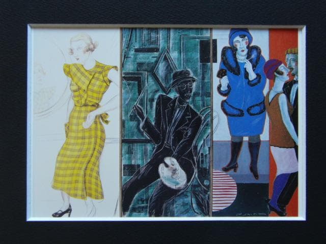 森田康雄、【M氏の誘惑】、希少な画集画、新品高級額・額装付