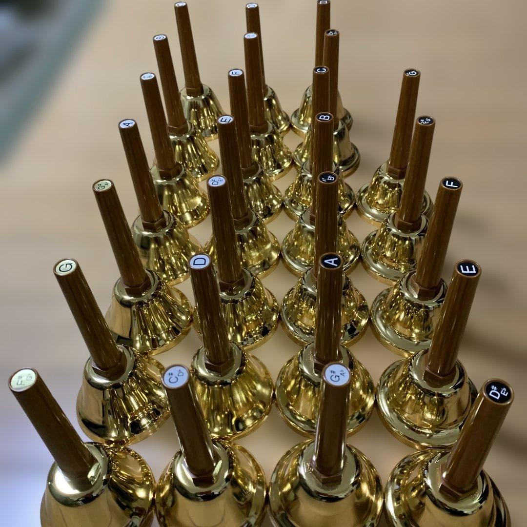 金色ハンドベルセット 27個