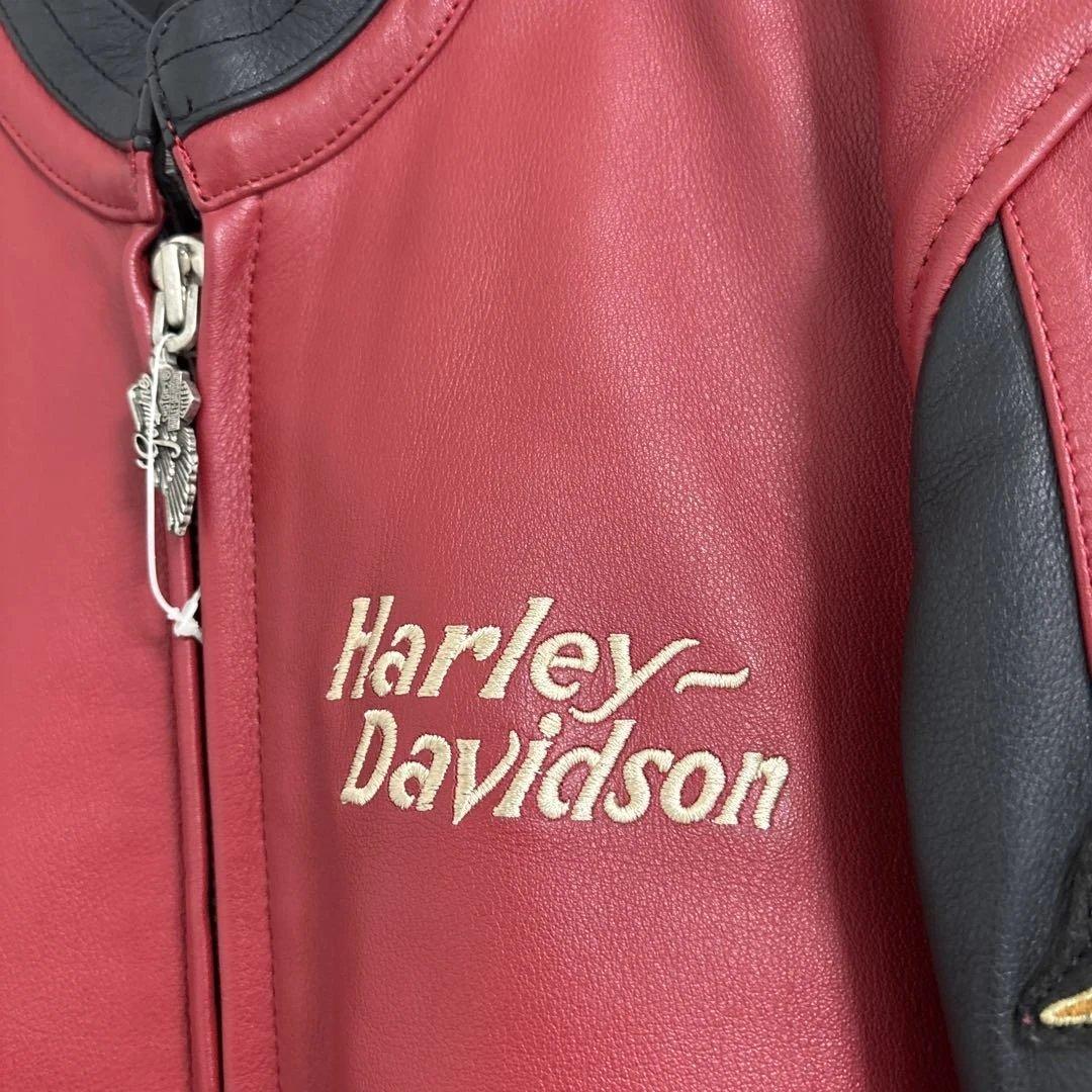 ハーレーダビッドソン ライダース 刺繍 ロゴ 中綿 キルティング ワッペン