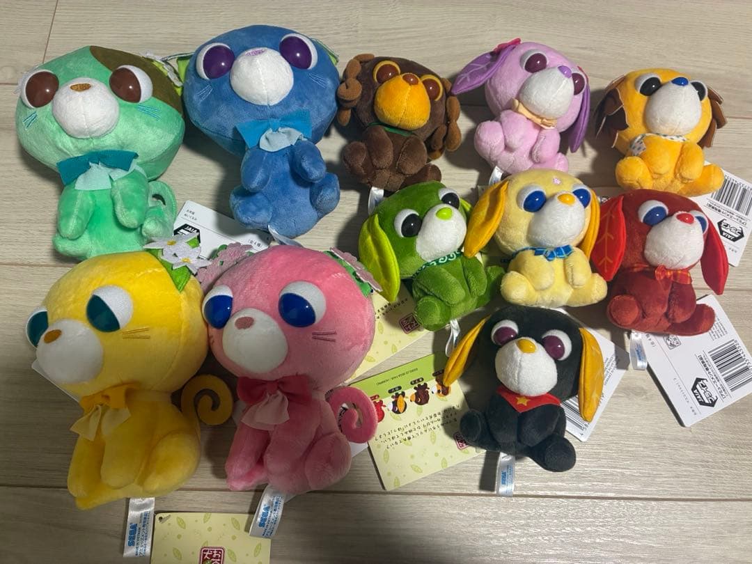 お茶猫ぬいぐるみ お茶犬ぬいぐるみマスコットvol.1 vol.2 まとめ売り