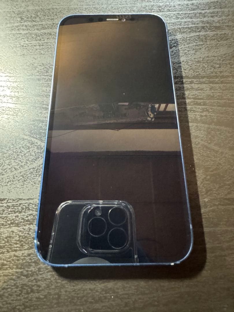 iPhone12 128GB SIMフリー ブルー ケース・レンズカバー付き