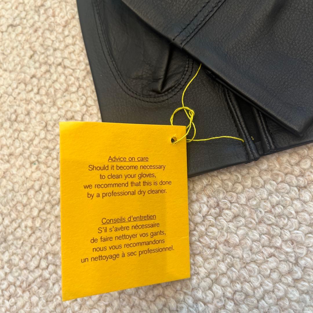 【新品タグ付き】JOHN LOBB ブラックカーフスキンレザー手袋 サイズ9