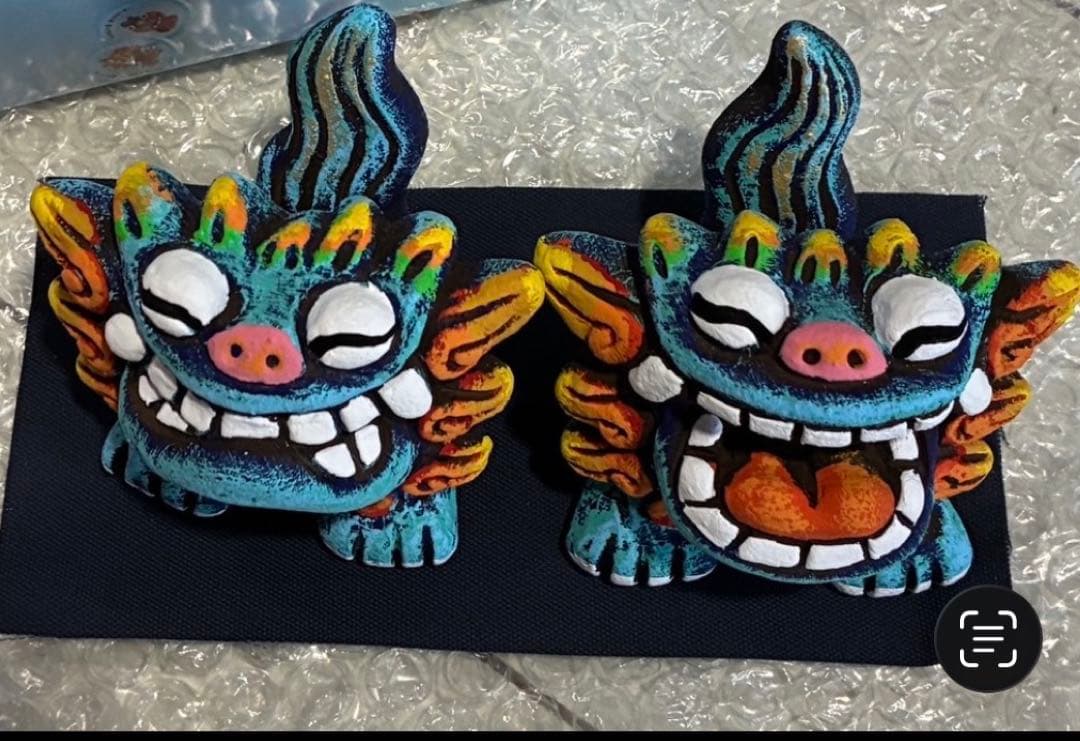 【新品　未使用】　沖縄　シーサー　ドーガ　S ブルー