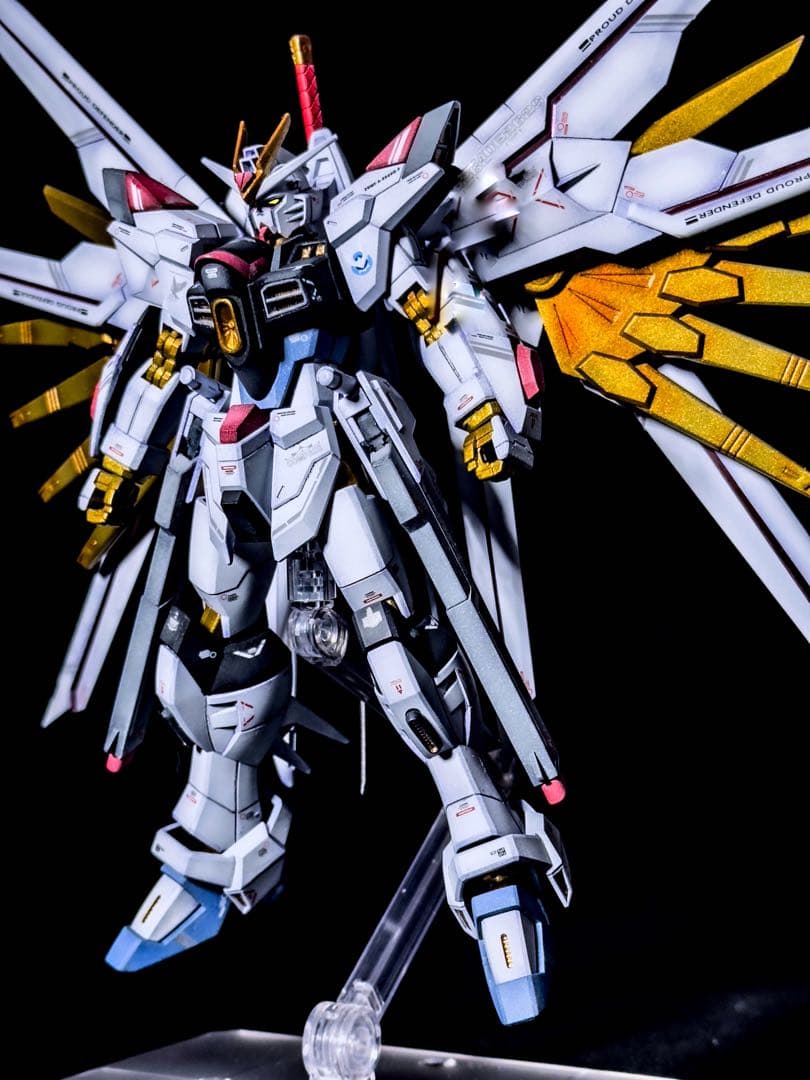 HG マイティーストライクフリーダムガンダム グラデーション塗装 塗装済み完成品